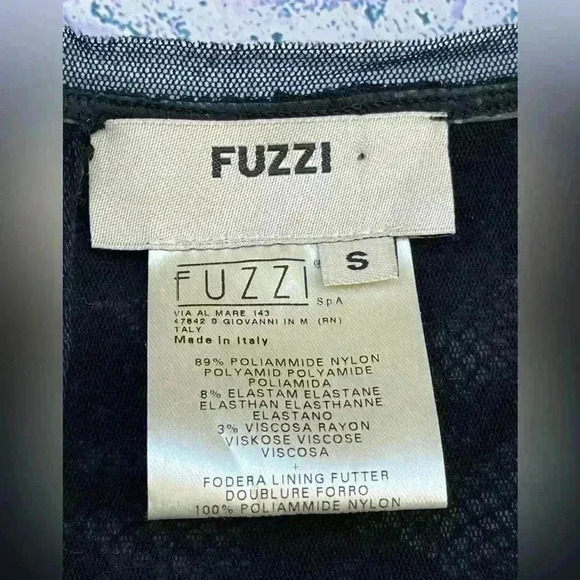 Fuzzi jean paul gaultier  Lace Tulle Mesh Fit Flare Stretch dress size small NWT - Picture 3 of 16